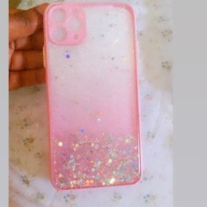 1pc Sequin Decor Ombre Iphone Case